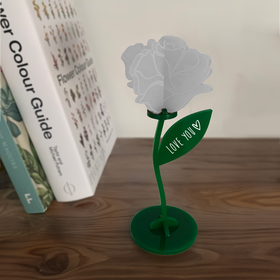 Personalised 3D Flower Ornament - Assemble At Home Kit