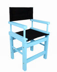 Kids' Directors Chair - Blue Frame, Black Canvas